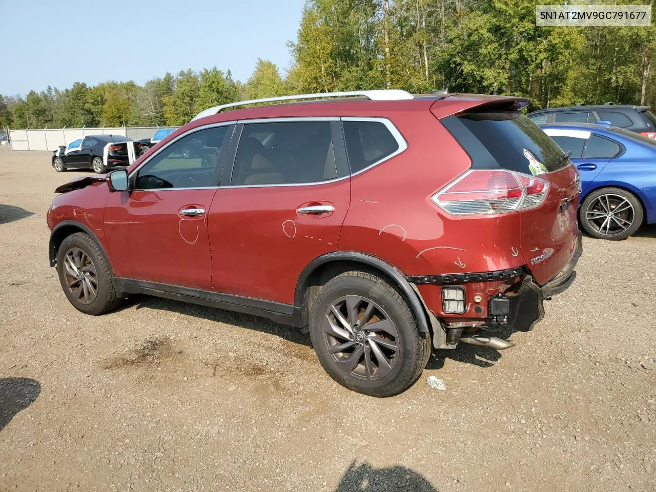 2016 Nissan Rogue S VIN: 5N1AT2MV9GC791677 Lot: 71304784