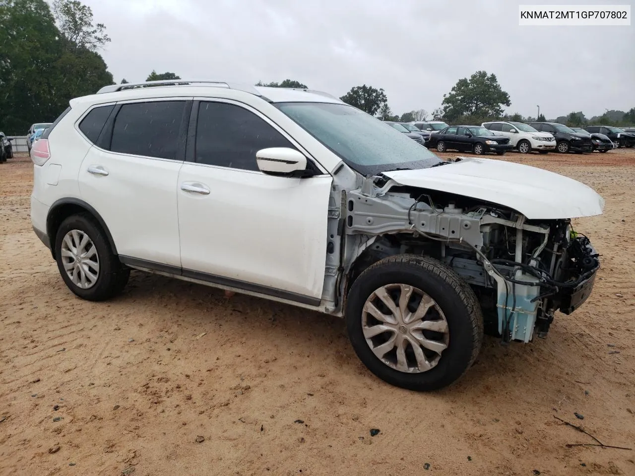 2016 Nissan Rogue S VIN: KNMAT2MT1GP707802 Lot: 71356324