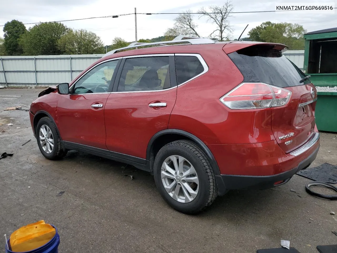 2016 Nissan Rogue S VIN: KNMAT2MT6GP669516 Lot: 71396094