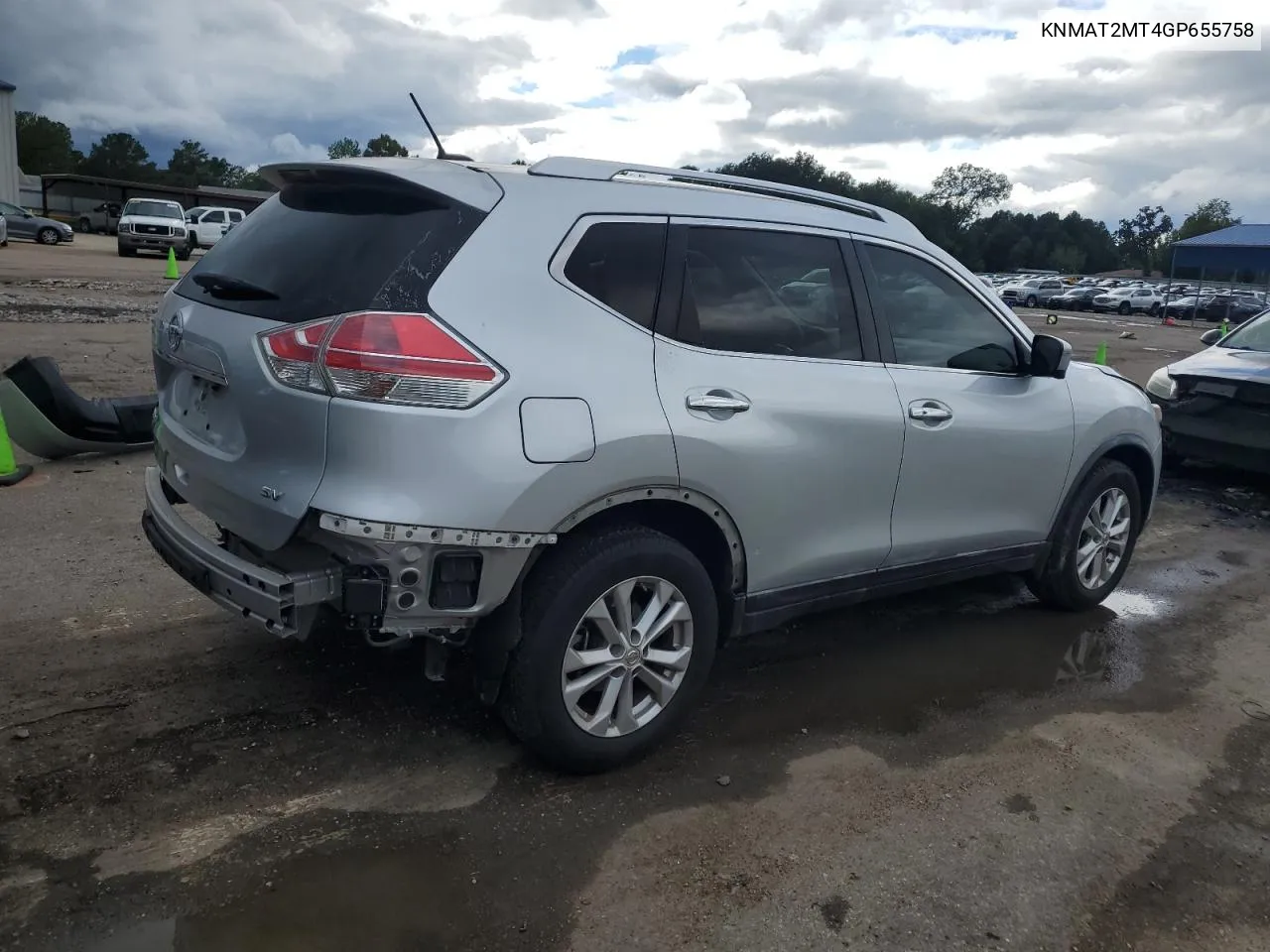 2016 Nissan Rogue S VIN: KNMAT2MT4GP655758 Lot: 71441484