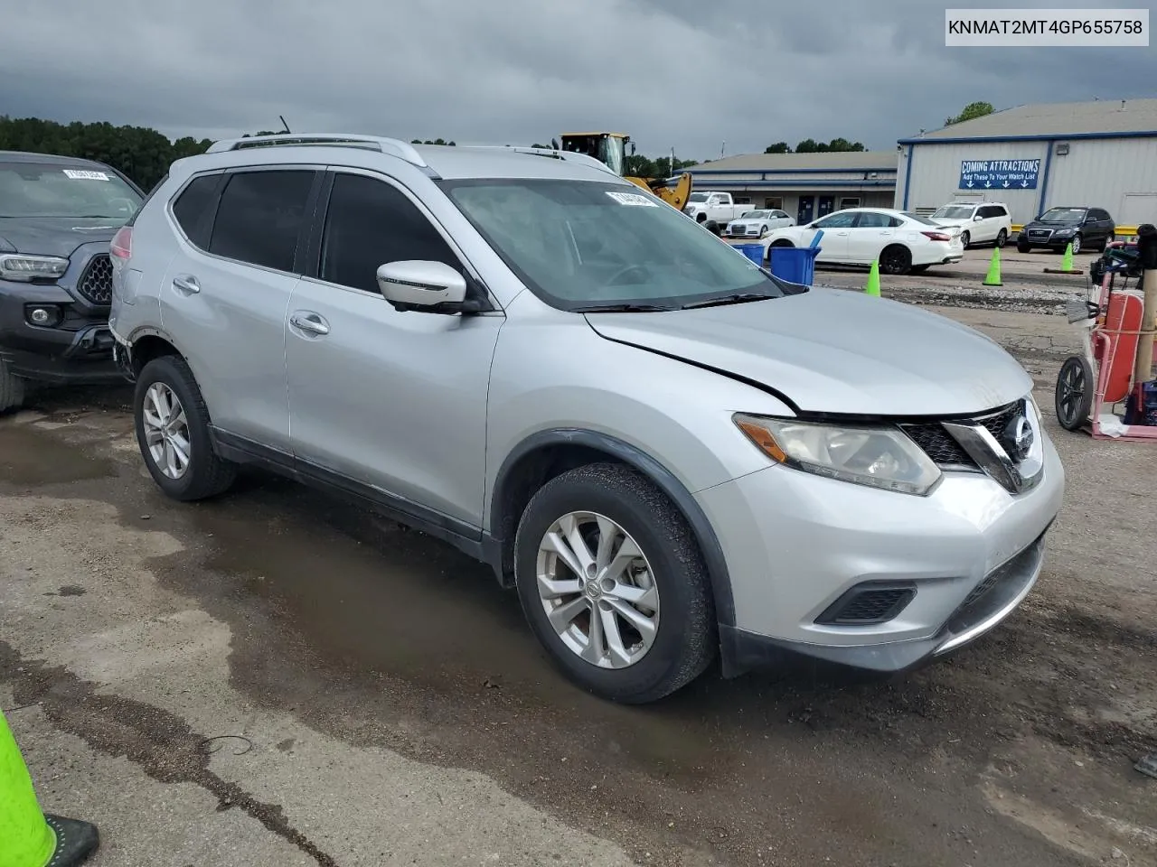 KNMAT2MT4GP655758 2016 Nissan Rogue S