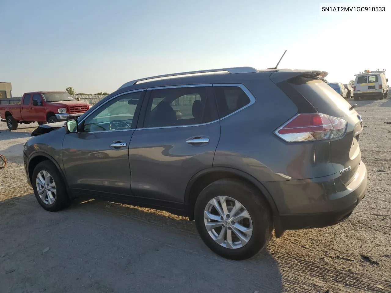 2016 Nissan Rogue S VIN: 5N1AT2MV1GC910533 Lot: 71574004