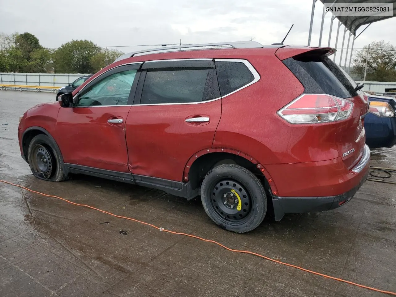 2016 Nissan Rogue S VIN: 5N1AT2MT5GC829081 Lot: 71724134