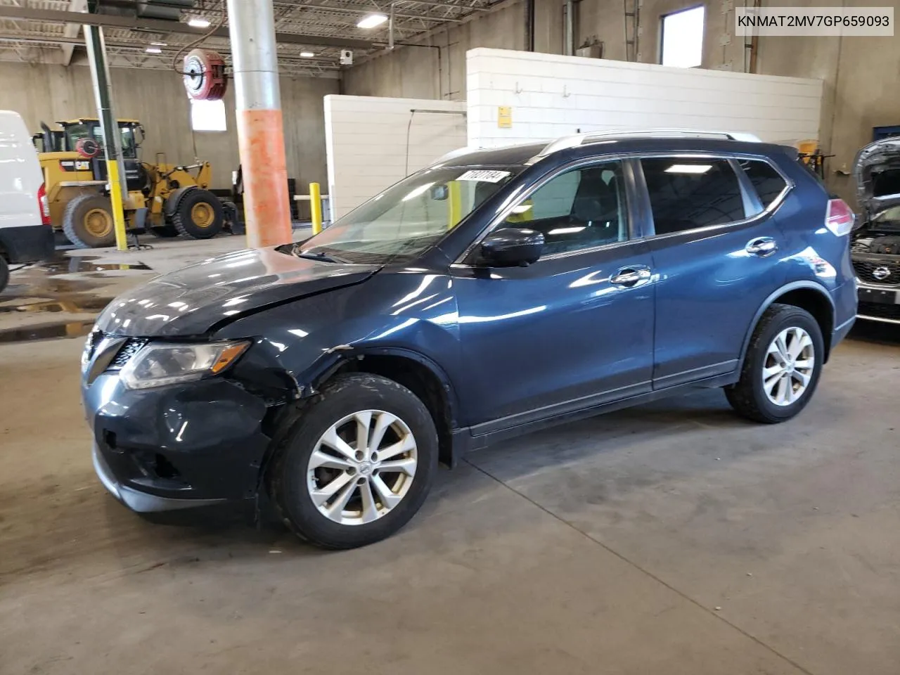 2016 Nissan Rogue S VIN: KNMAT2MV7GP659093 Lot: 71827184