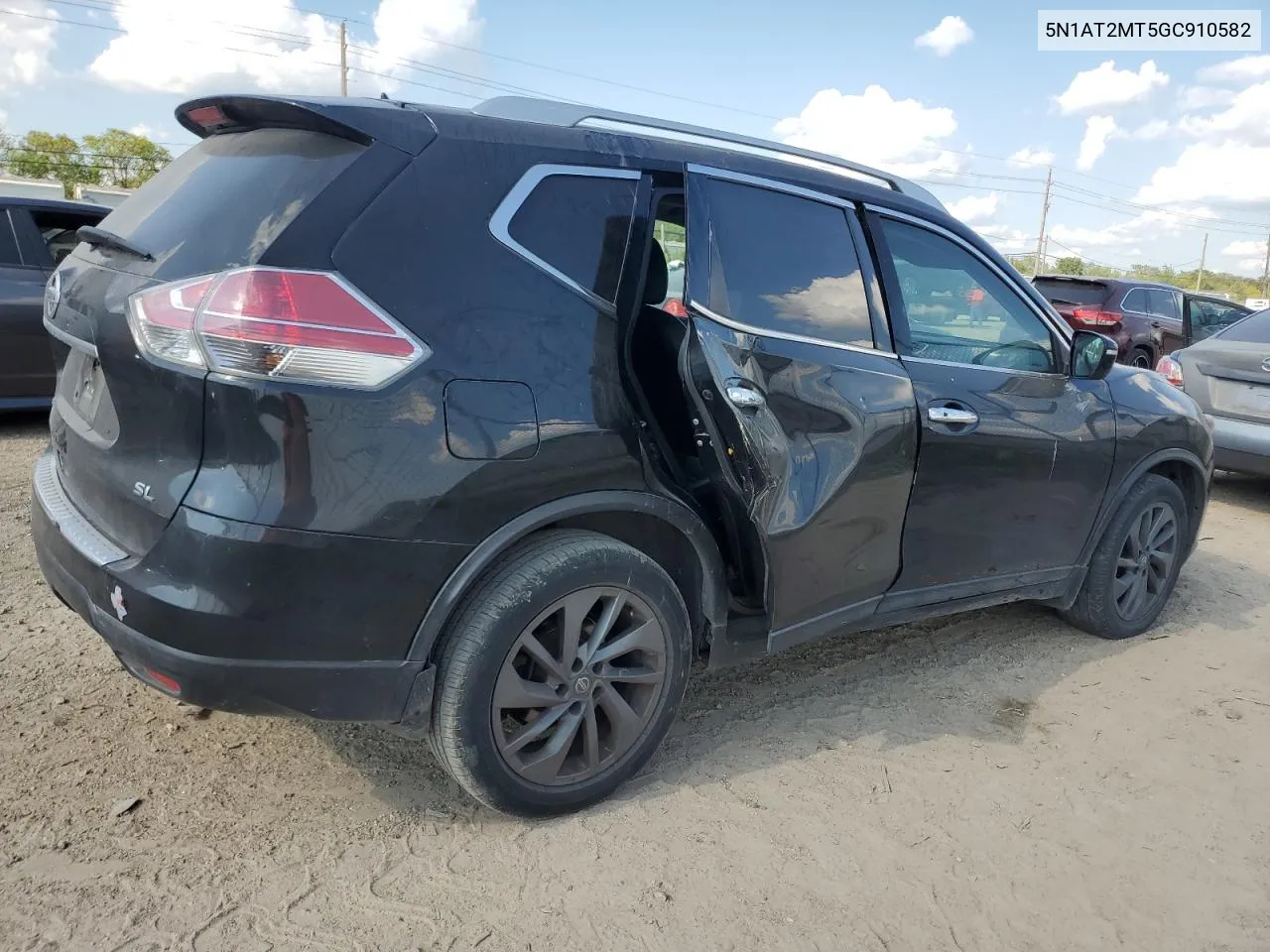 2016 Nissan Rogue S VIN: 5N1AT2MT5GC910582 Lot: 71922984