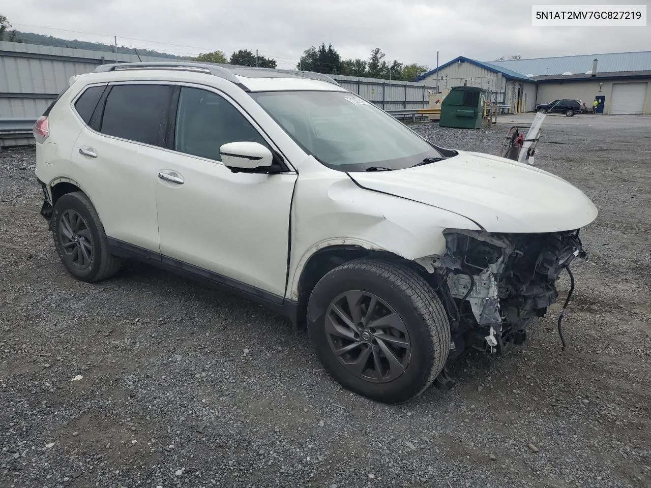 2016 Nissan Rogue S VIN: 5N1AT2MV7GC827219 Lot: 71937954