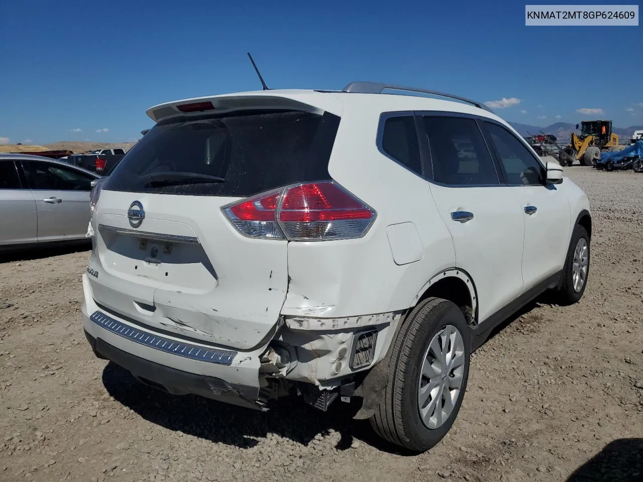 2016 Nissan Rogue S VIN: KNMAT2MT8GP624609 Lot: 72020474