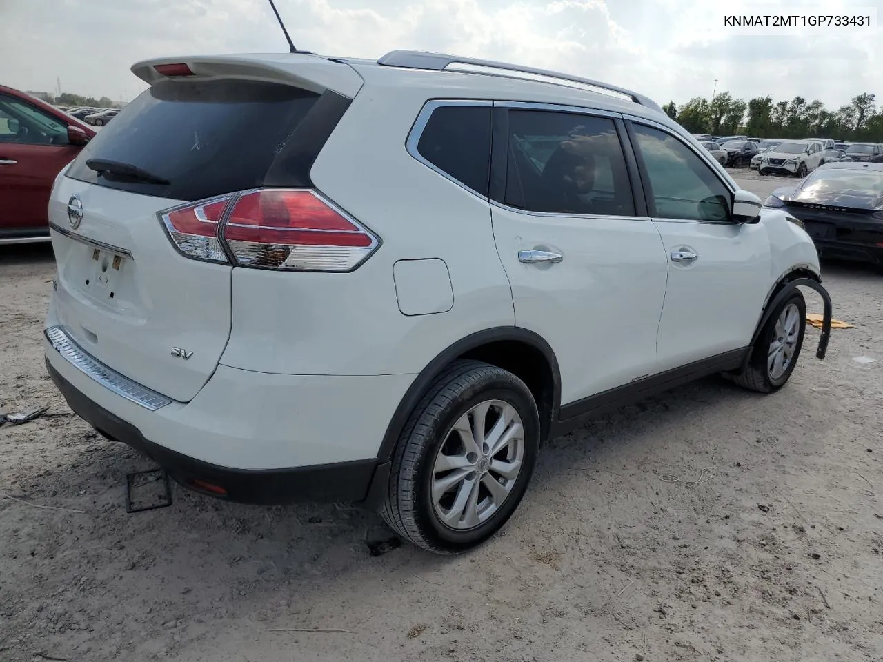 2016 Nissan Rogue S VIN: KNMAT2MT1GP733431 Lot: 72028854