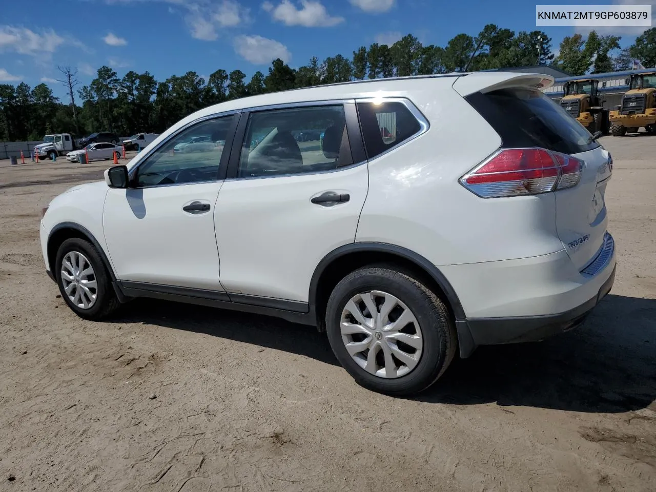 2016 Nissan Rogue S VIN: KNMAT2MT9GP603879 Lot: 72039374