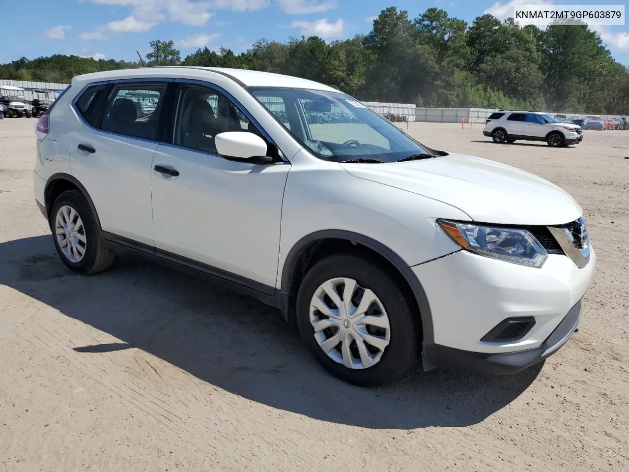 2016 Nissan Rogue S VIN: KNMAT2MT9GP603879 Lot: 72039374