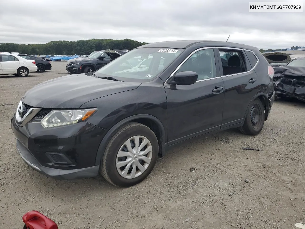 2016 Nissan Rogue S VIN: KNMAT2MT6GP707939 Lot: 72052164