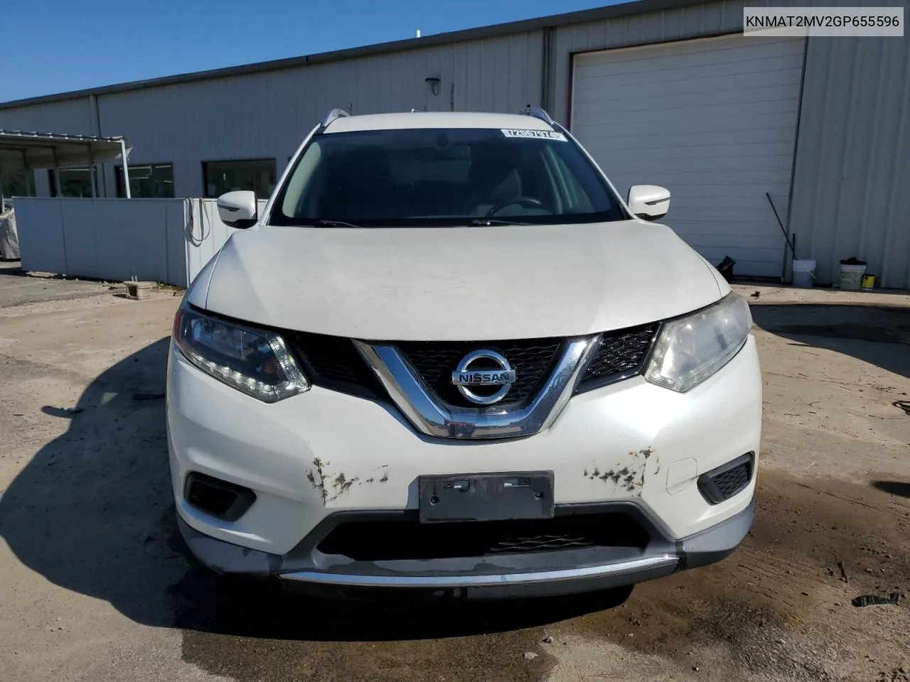 2016 Nissan Rogue S VIN: KNMAT2MV2GP655596 Lot: 72067974