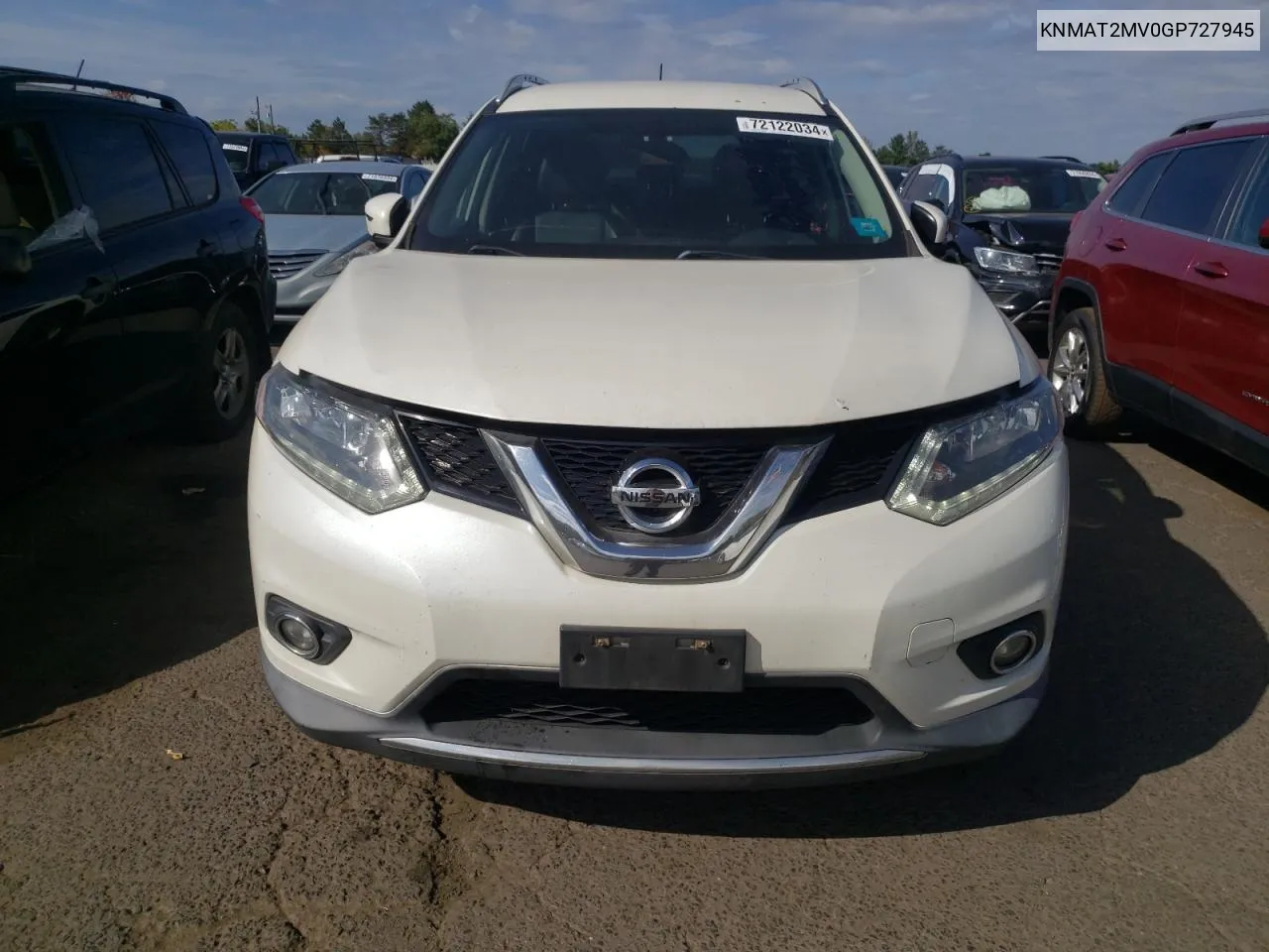 KNMAT2MV0GP727945 2016 Nissan Rogue S