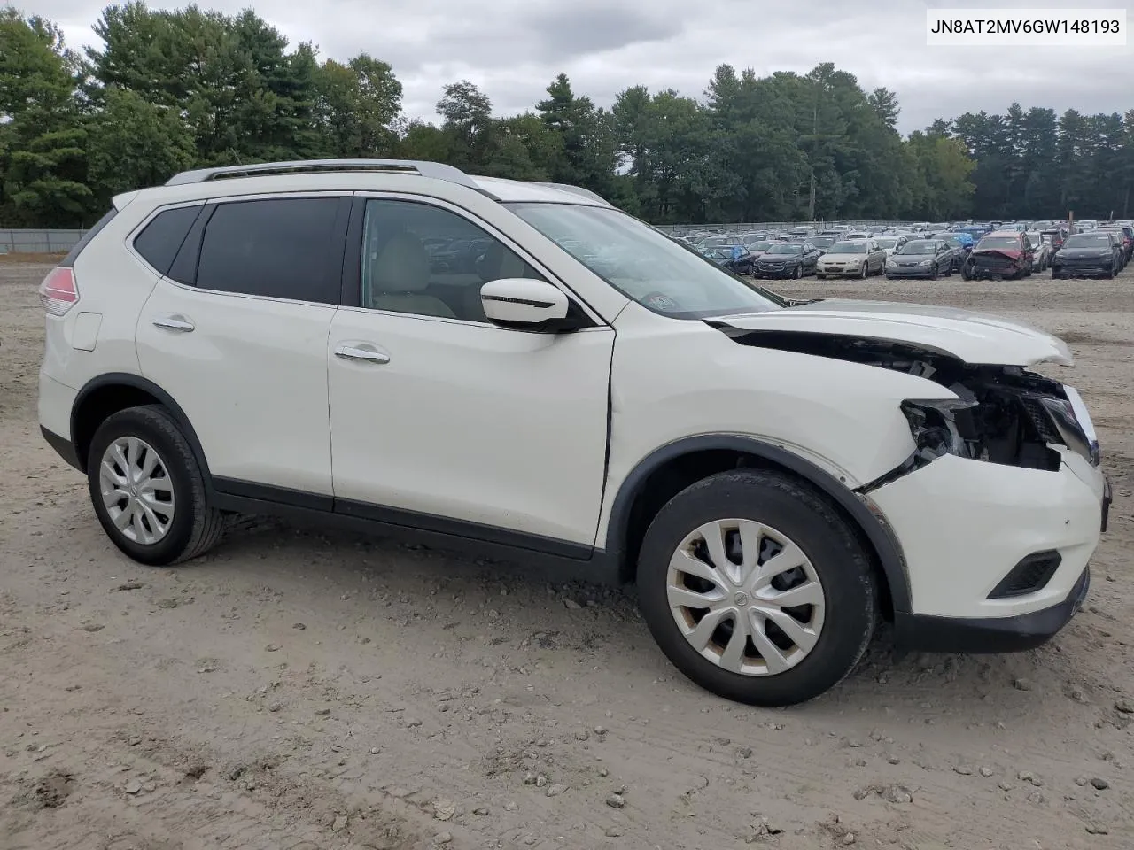 2016 Nissan Rogue S VIN: JN8AT2MV6GW148193 Lot: 72147894