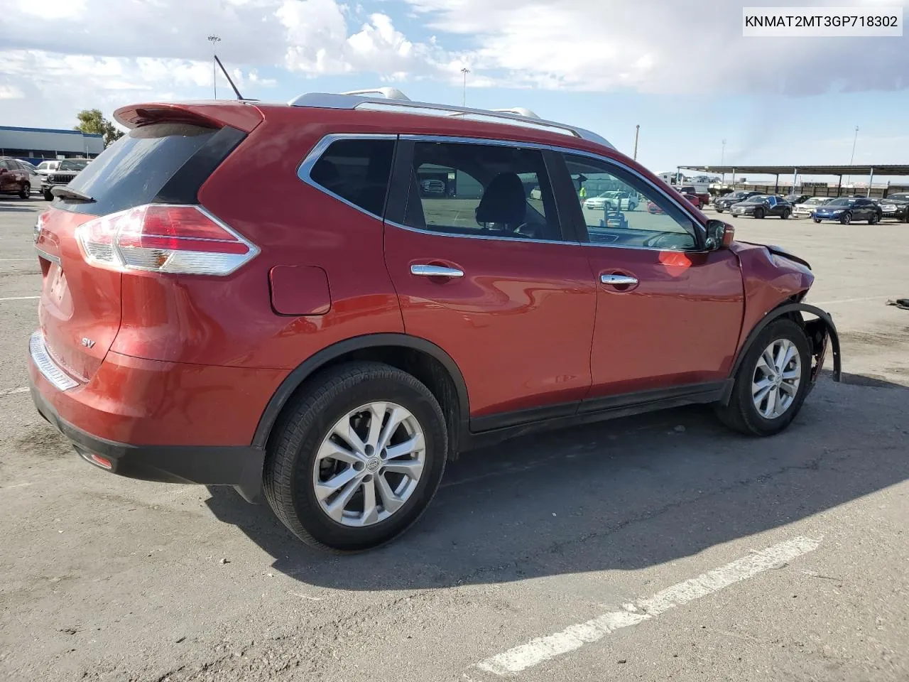 2016 Nissan Rogue S VIN: KNMAT2MT3GP718302 Lot: 72188964