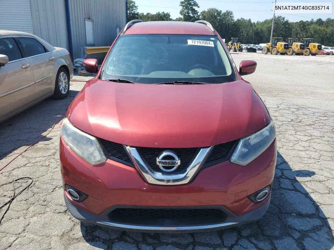 2016 Nissan Rogue S VIN: 5N1AT2MT4GC835714 Lot: 72193904