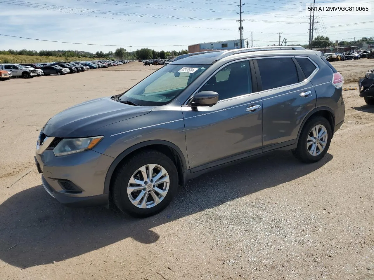 2016 Nissan Rogue S VIN: 5N1AT2MV9GC810065 Lot: 72219584