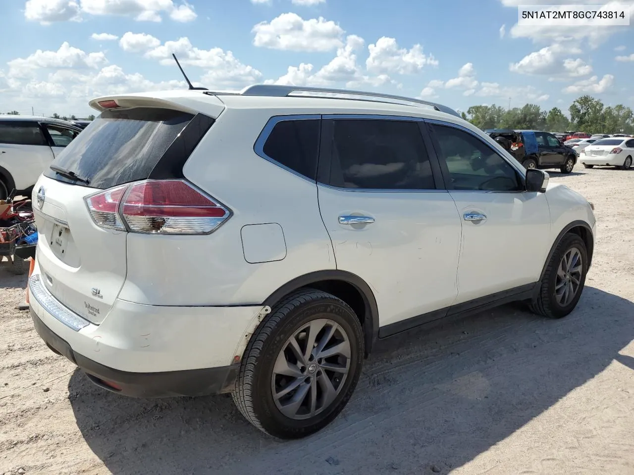 2016 Nissan Rogue S VIN: 5N1AT2MT8GC743814 Lot: 72272654