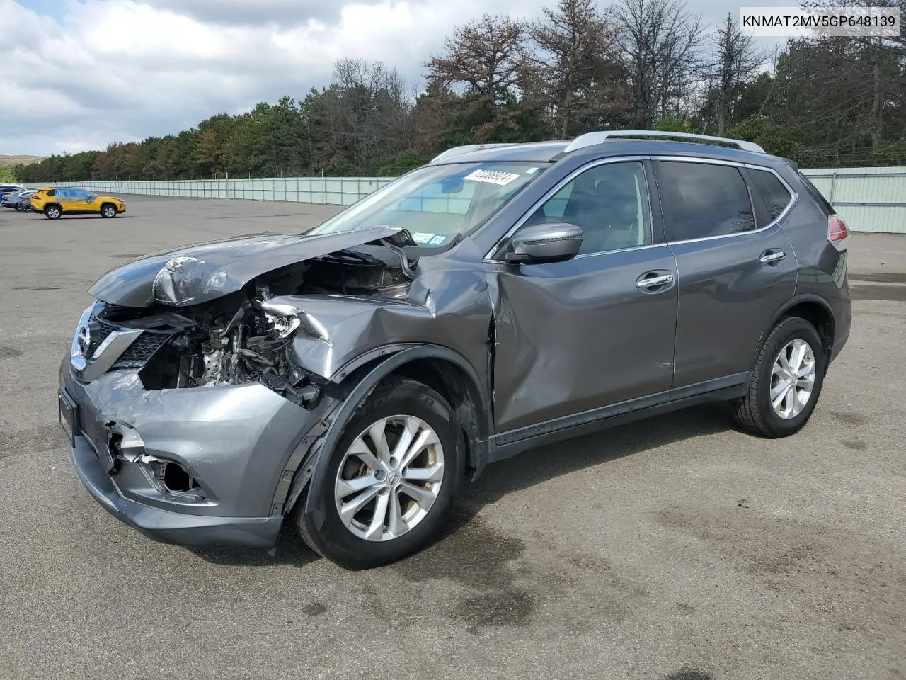 2016 Nissan Rogue S VIN: KNMAT2MV5GP648139 Lot: 72288924