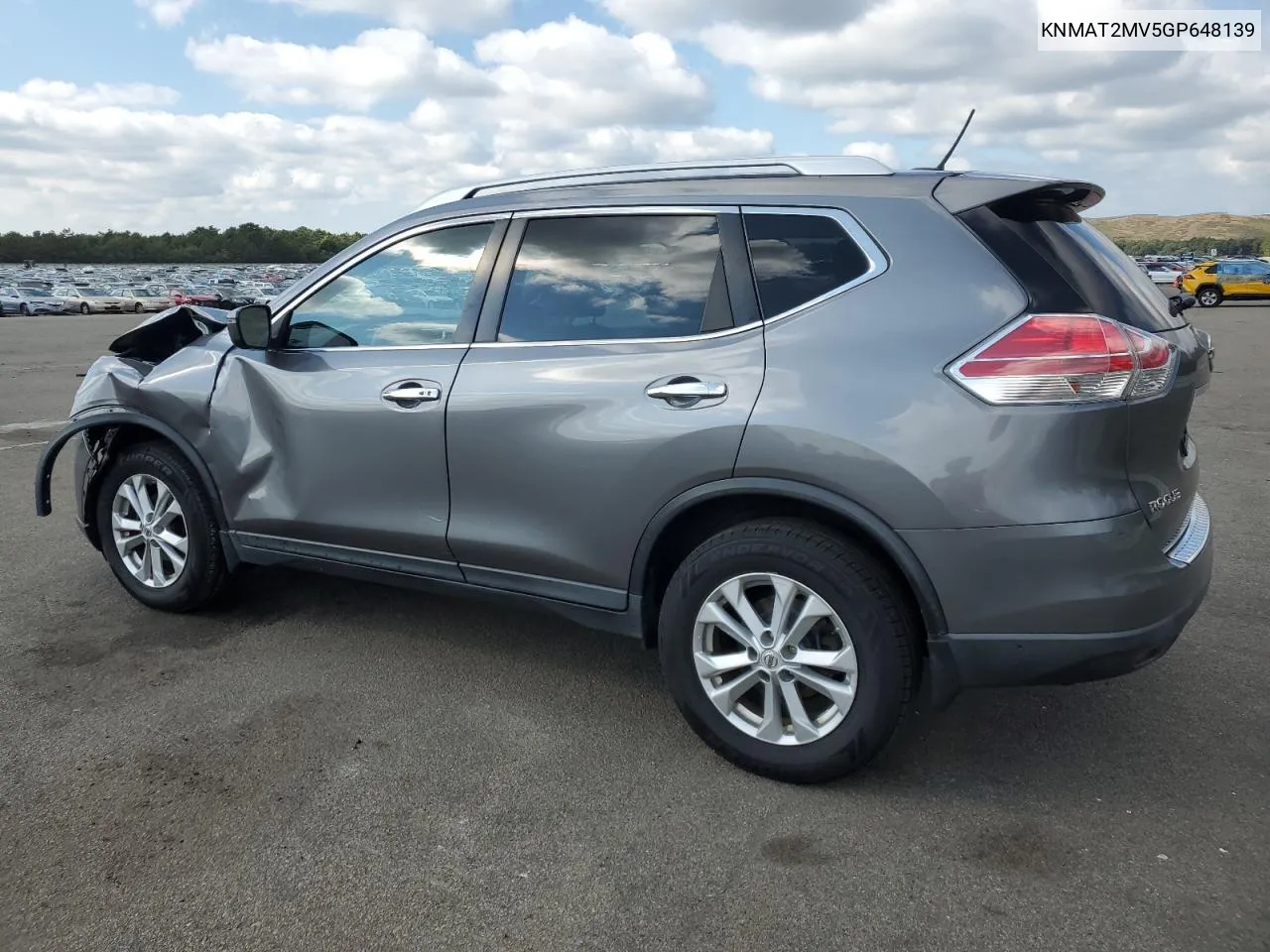 KNMAT2MV5GP648139 2016 Nissan Rogue S