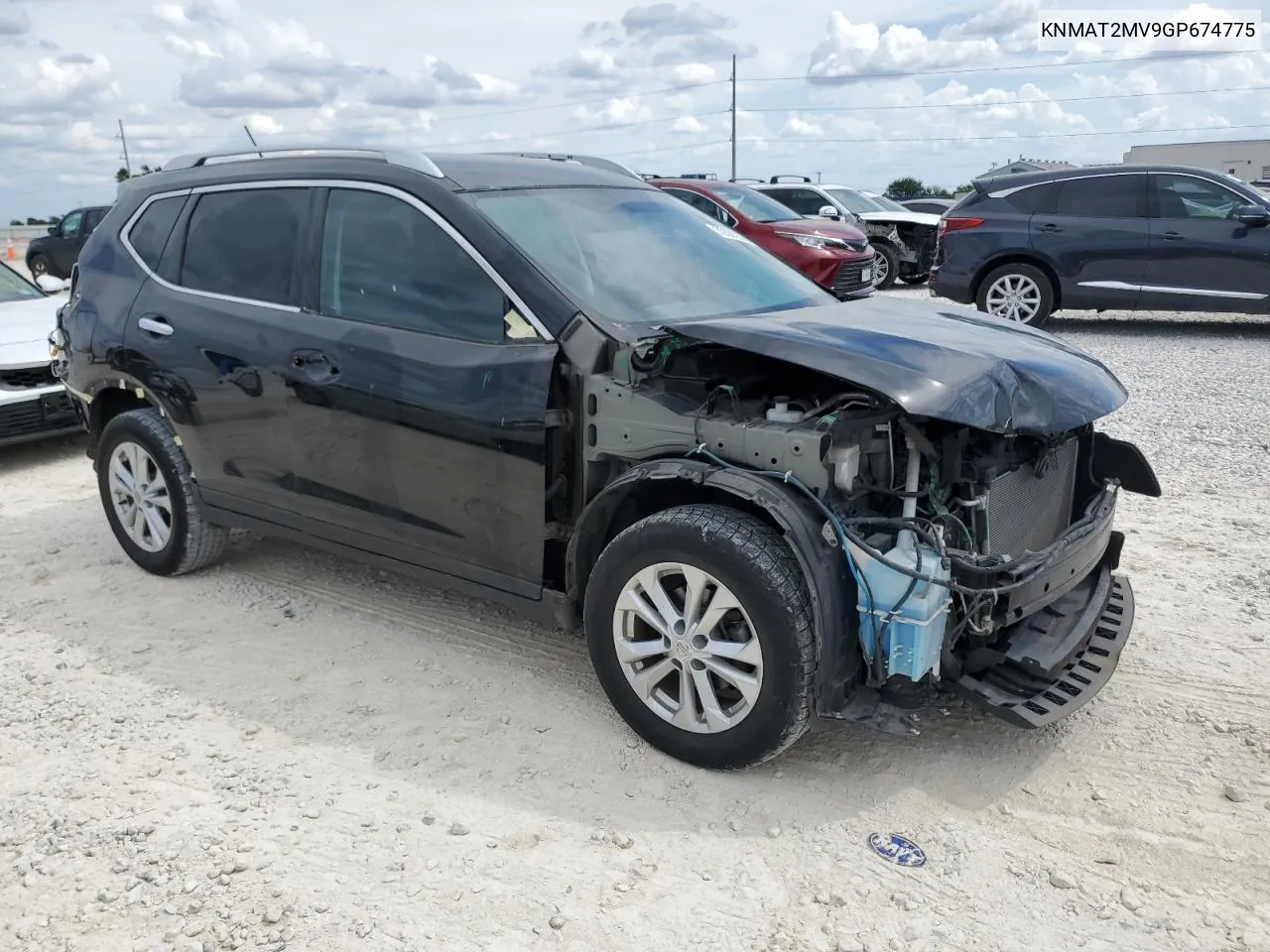 2016 Nissan Rogue S VIN: KNMAT2MV9GP674775 Lot: 72383334