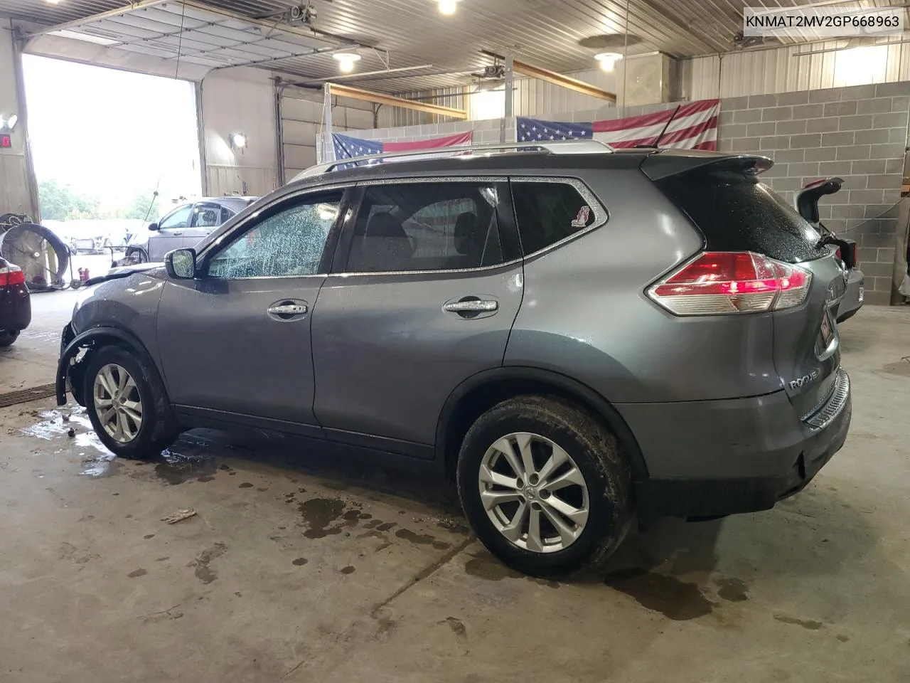 2016 Nissan Rogue S VIN: KNMAT2MV2GP668963 Lot: 72433224