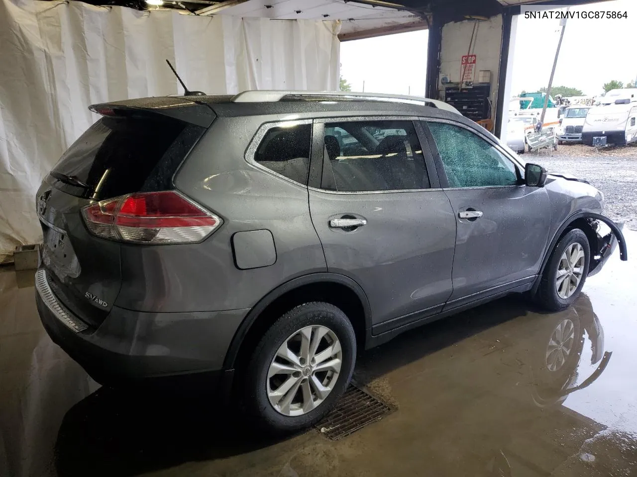 2016 Nissan Rogue S VIN: 5N1AT2MV1GC875864 Lot: 72435144