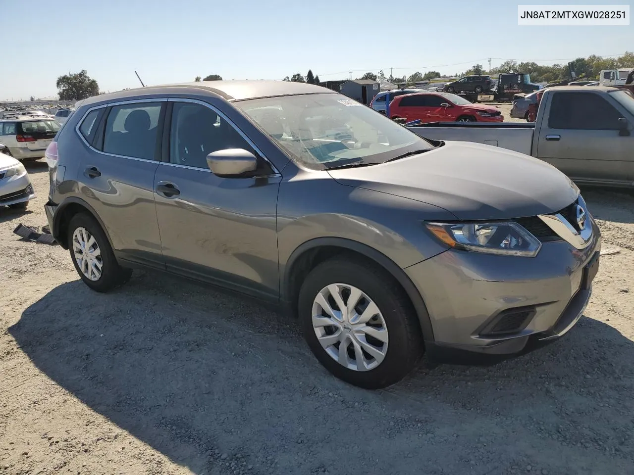 JN8AT2MTXGW028251 2016 Nissan Rogue S