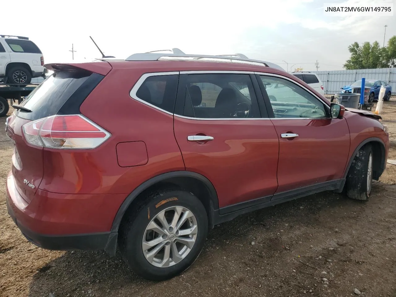 2016 Nissan Rogue S VIN: JN8AT2MV6GW149795 Lot: 72471004