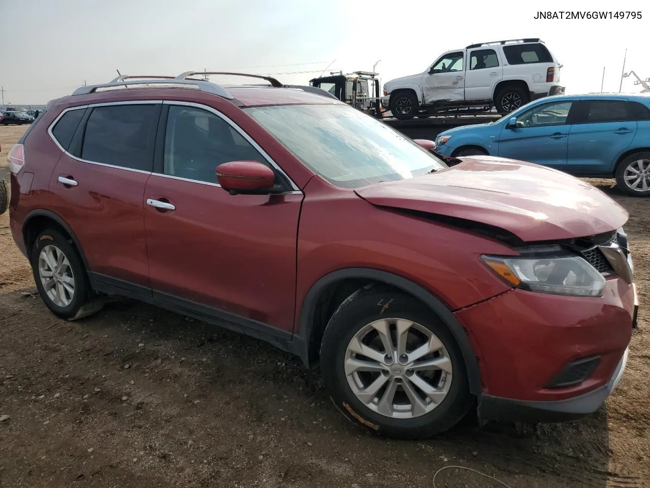 2016 Nissan Rogue S VIN: JN8AT2MV6GW149795 Lot: 72471004