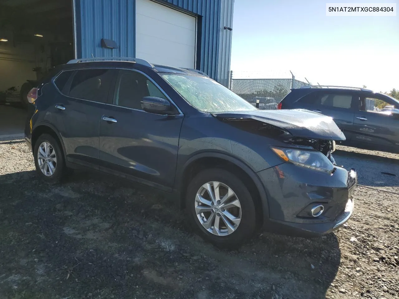 2016 Nissan Rogue S VIN: 5N1AT2MTXGC884304 Lot: 72517454