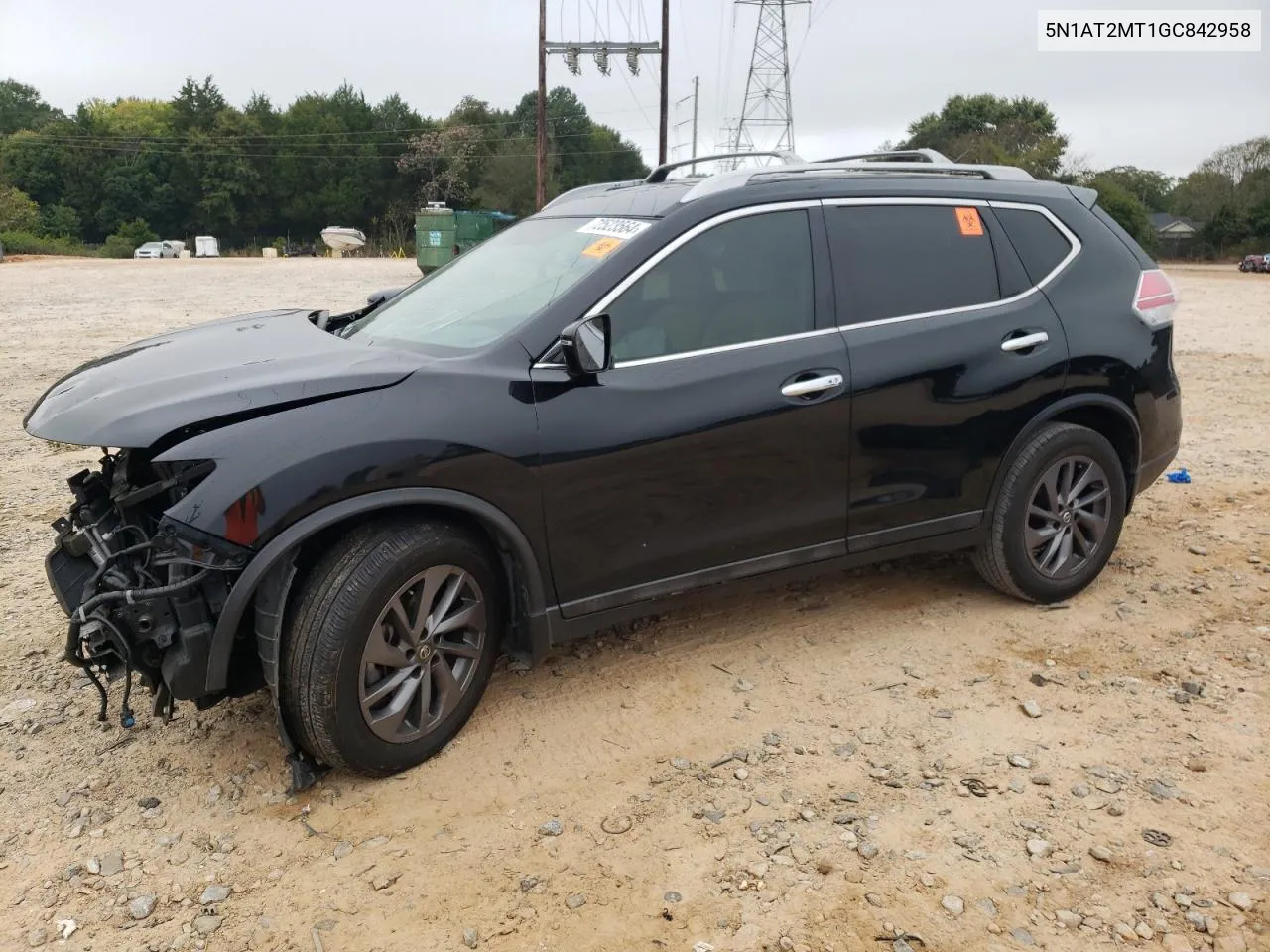 2016 Nissan Rogue S VIN: 5N1AT2MT1GC842958 Lot: 72523564