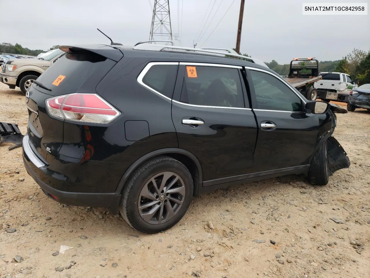 2016 Nissan Rogue S VIN: 5N1AT2MT1GC842958 Lot: 72523564