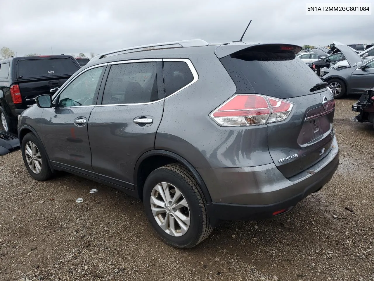 2016 Nissan Rogue S VIN: 5N1AT2MM2GC801084 Lot: 72543934