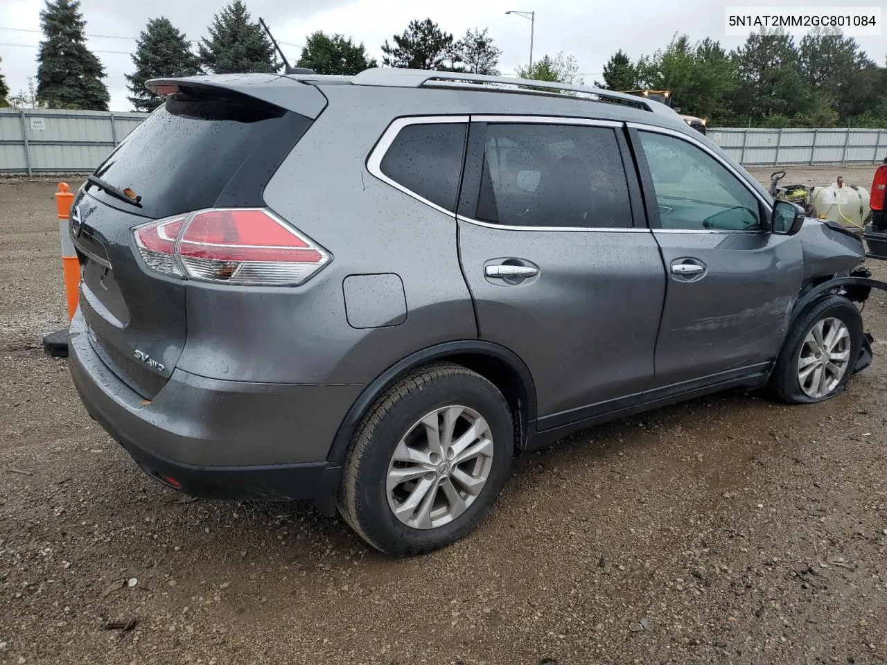 2016 Nissan Rogue S VIN: 5N1AT2MM2GC801084 Lot: 72543934