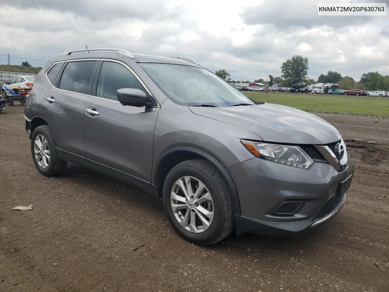 2016 Nissan Rogue S VIN: KNMAT2MV2GP630763 Lot: 72569104