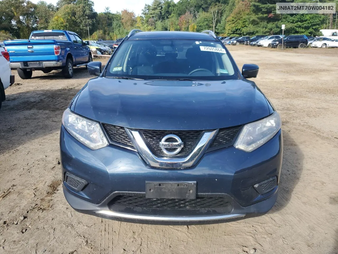 2016 Nissan Rogue Sv VIN: JN8AT2MT7GW004182 Lot: 72605864