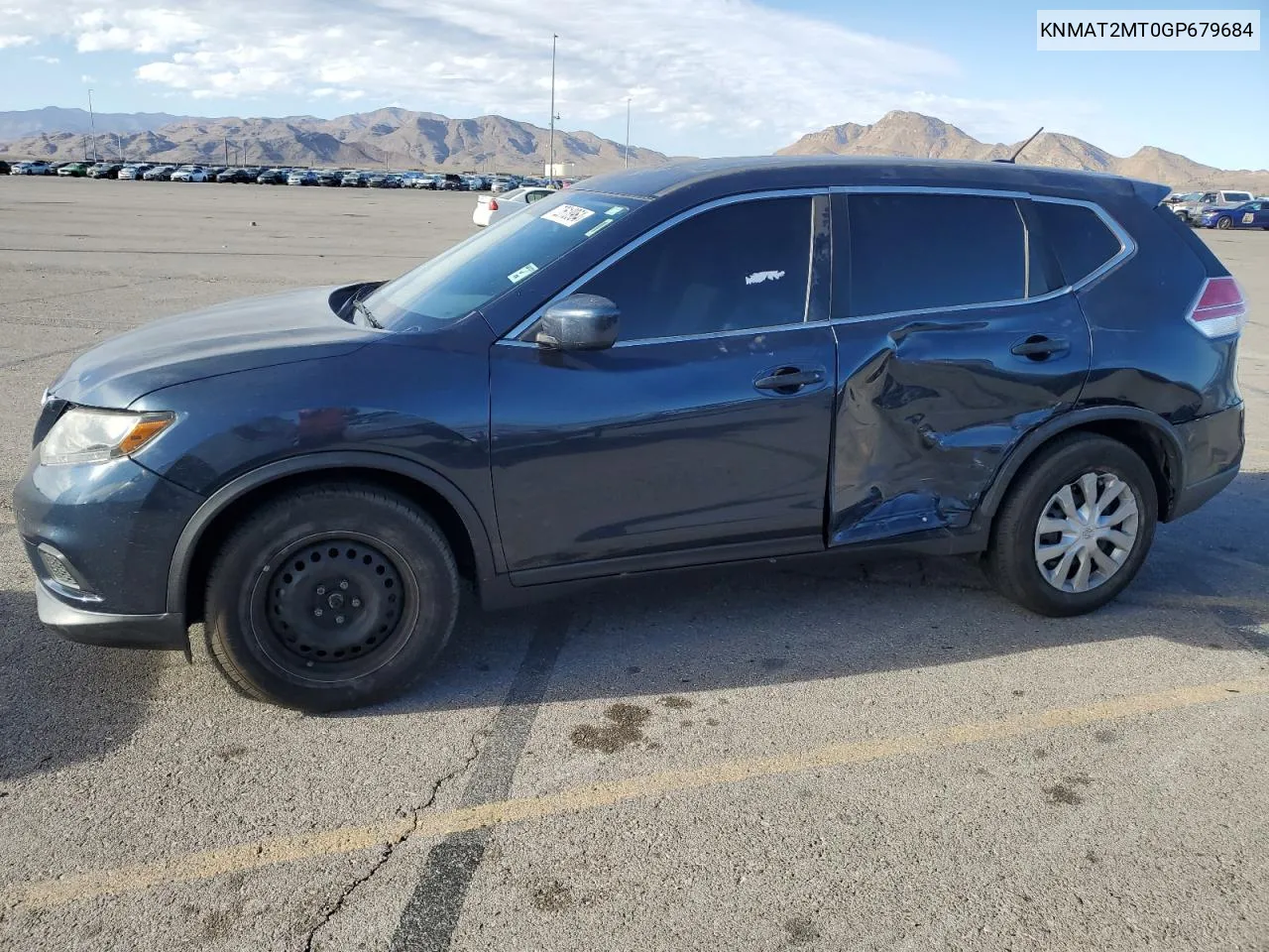 2016 Nissan Rogue S VIN: KNMAT2MT0GP679684 Lot: 72618964