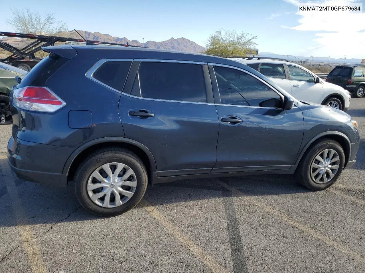 2016 Nissan Rogue S VIN: KNMAT2MT0GP679684 Lot: 72618964