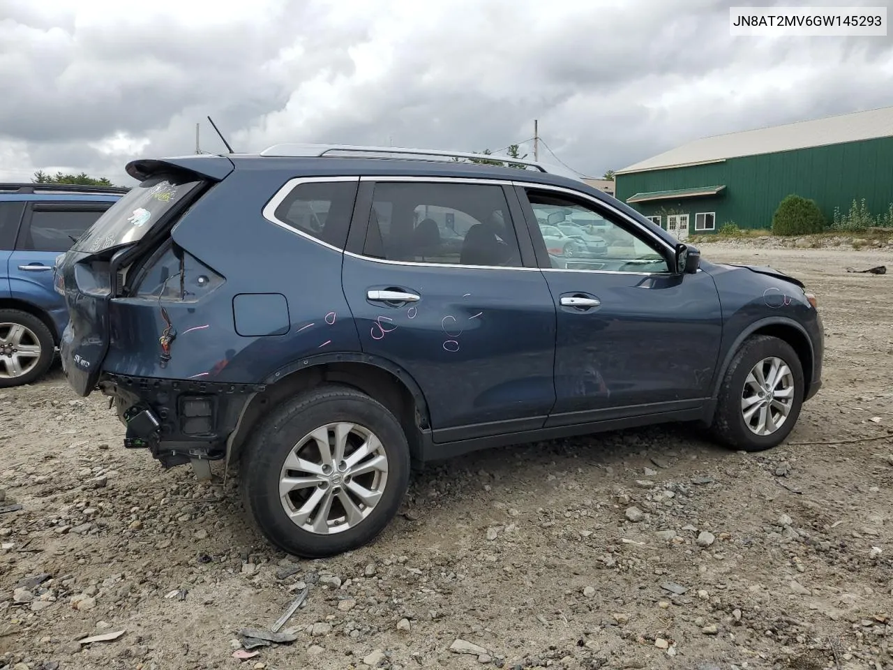 2016 Nissan Rogue S VIN: JN8AT2MV6GW145293 Lot: 72641564