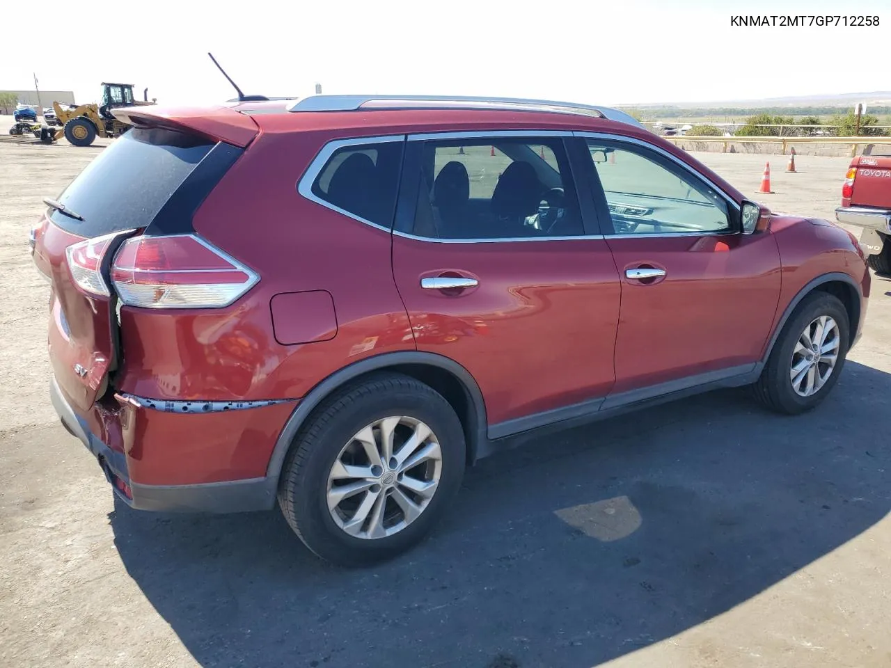 2016 Nissan Rogue S VIN: KNMAT2MT7GP712258 Lot: 72656544