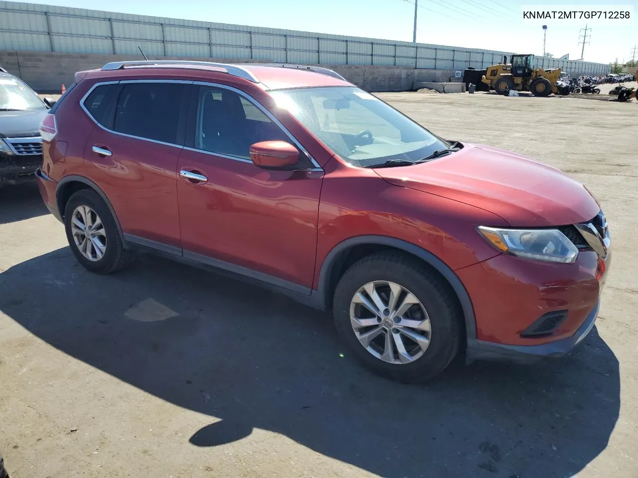 2016 Nissan Rogue S VIN: KNMAT2MT7GP712258 Lot: 72656544