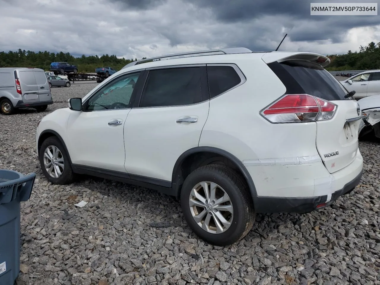 KNMAT2MV5GP733644 2016 Nissan Rogue S