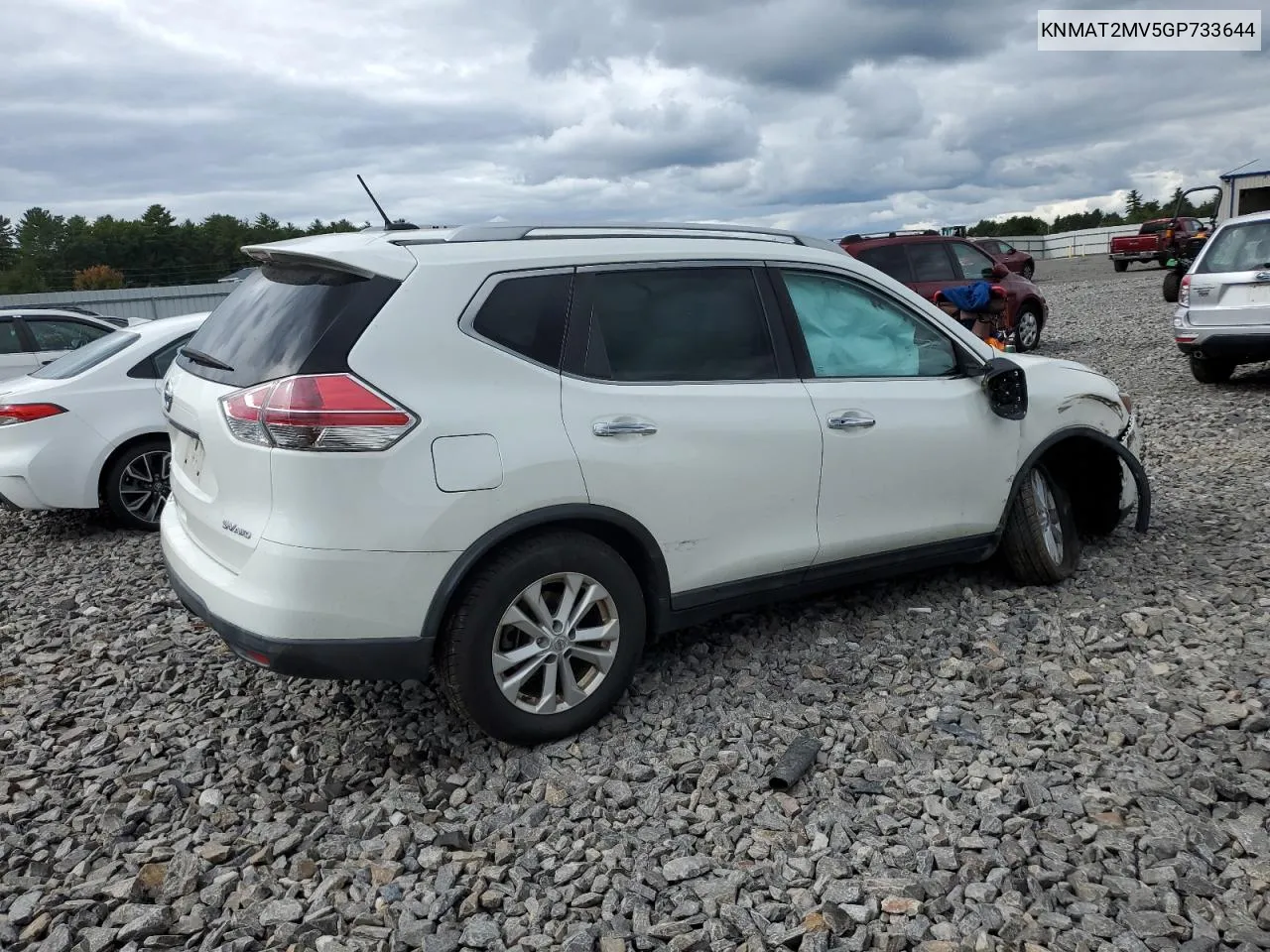 2016 Nissan Rogue S VIN: KNMAT2MV5GP733644 Lot: 72660864