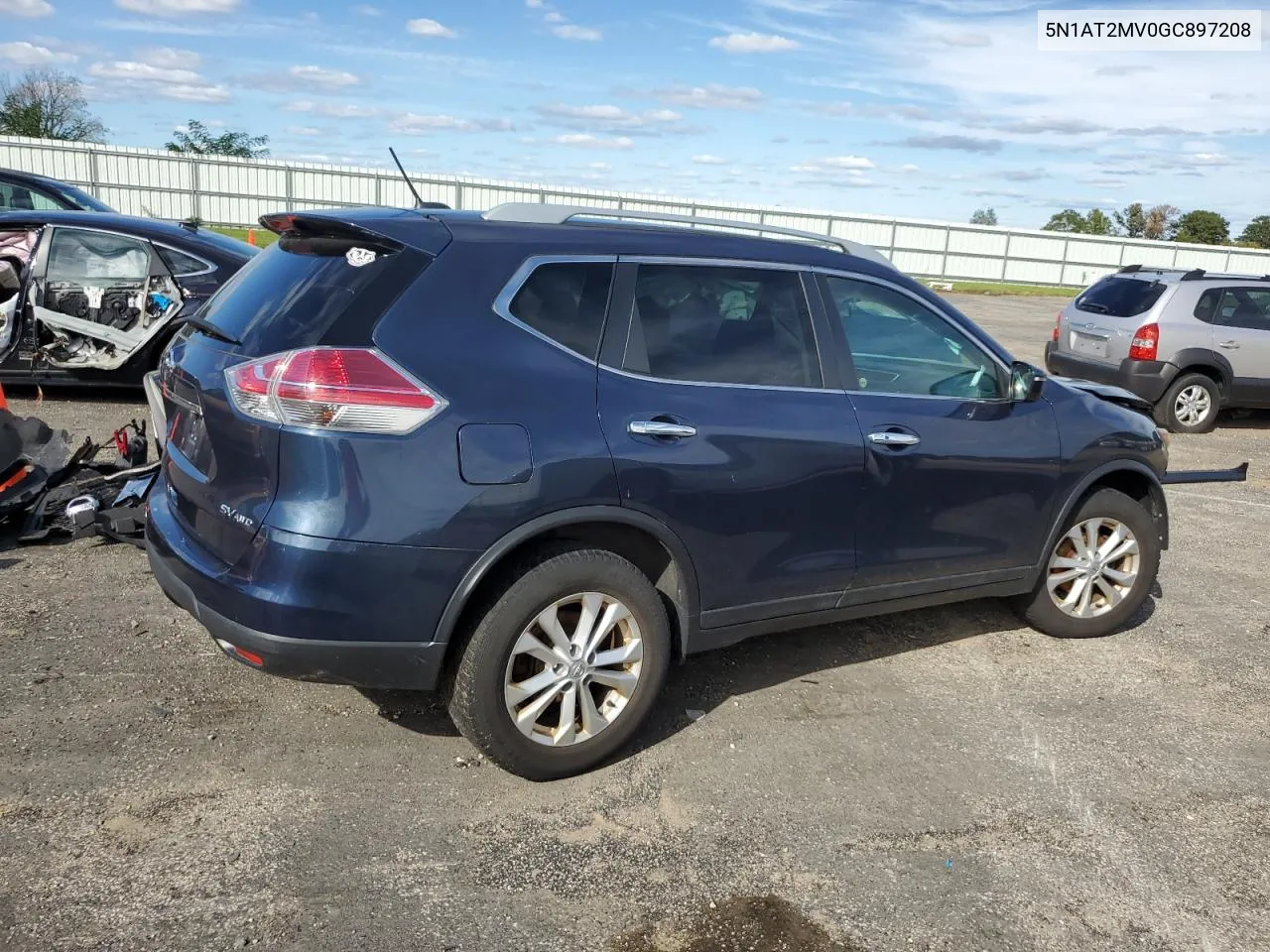 2016 Nissan Rogue S VIN: 5N1AT2MV0GC897208 Lot: 72767744