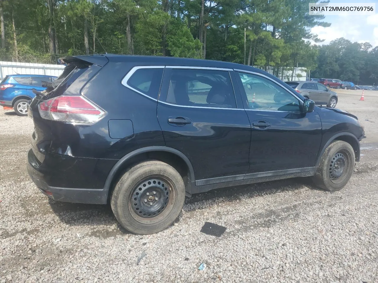 2016 Nissan Rogue S VIN: 5N1AT2MM6GC769756 Lot: 72772534