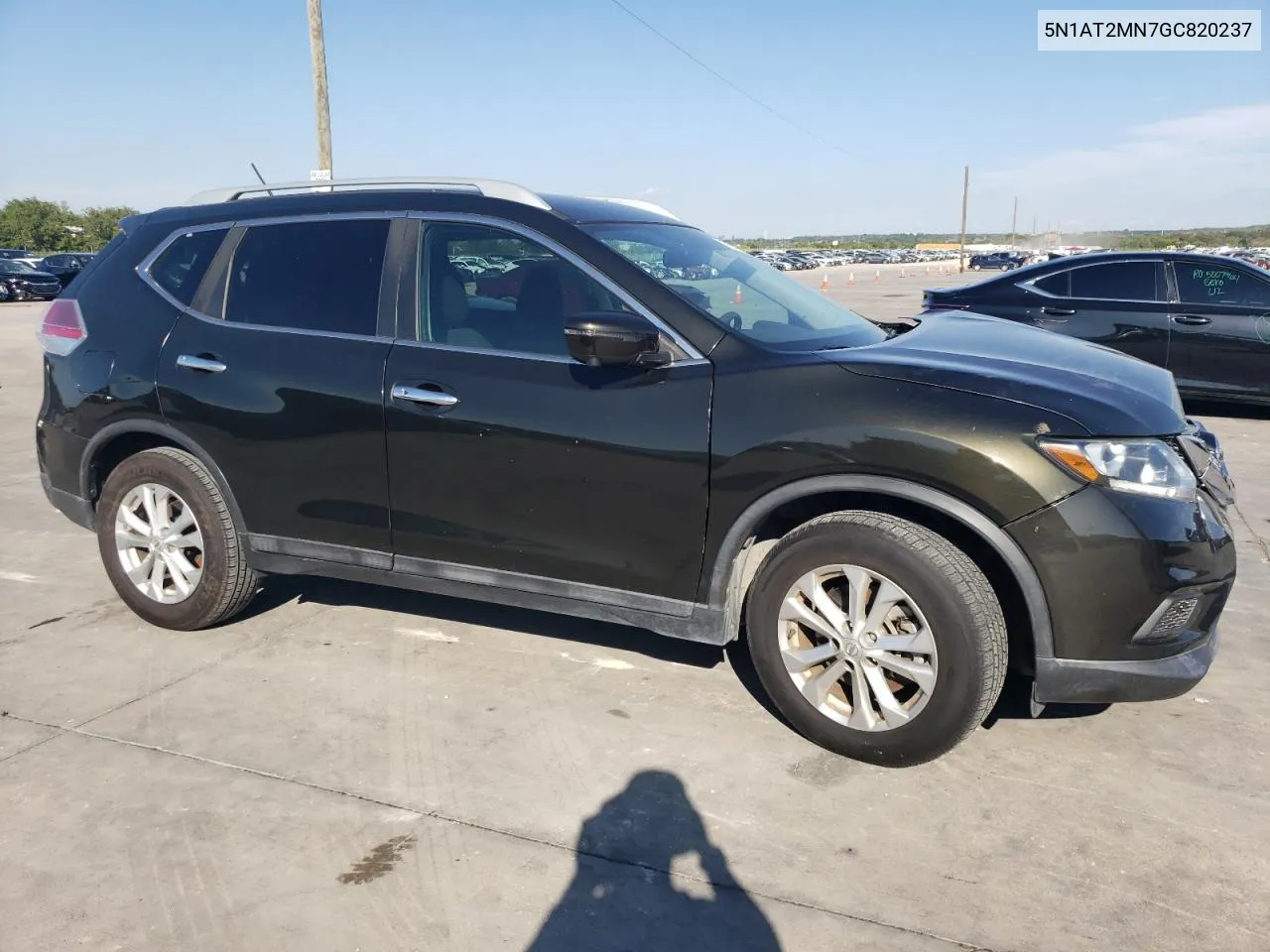 2016 Nissan Rogue S VIN: 5N1AT2MN7GC820237 Lot: 72785544