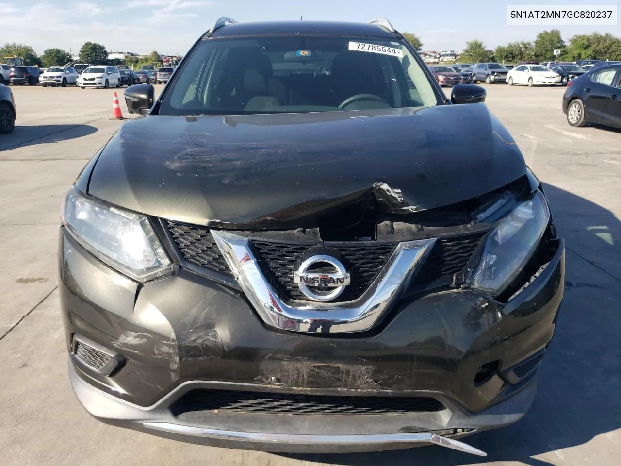 2016 Nissan Rogue S VIN: 5N1AT2MN7GC820237 Lot: 72785544