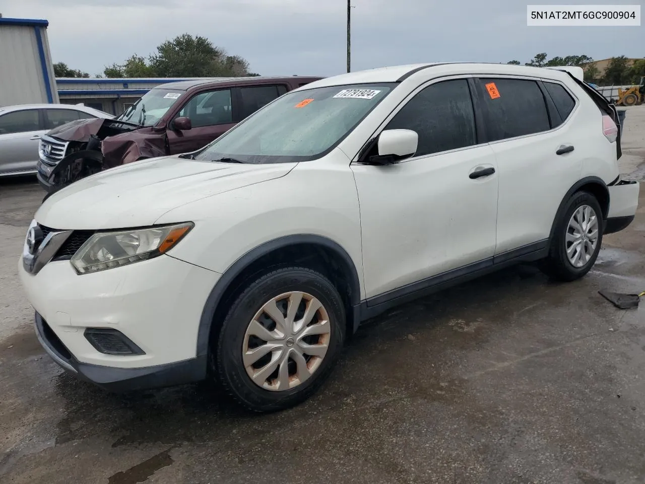 2016 Nissan Rogue S VIN: 5N1AT2MT6GC900904 Lot: 72791924