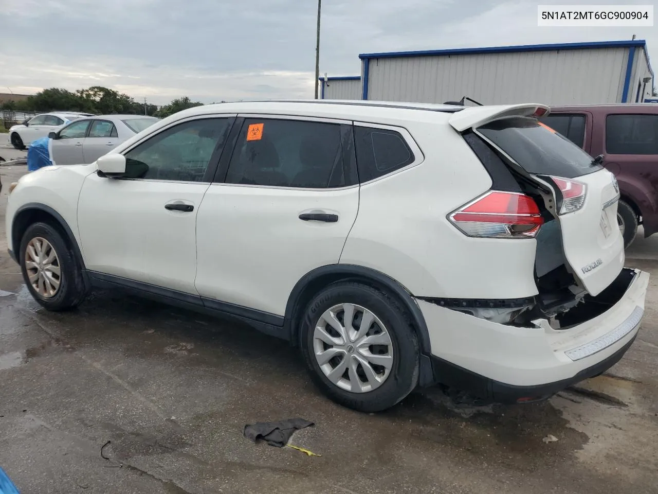 2016 Nissan Rogue S VIN: 5N1AT2MT6GC900904 Lot: 72791924